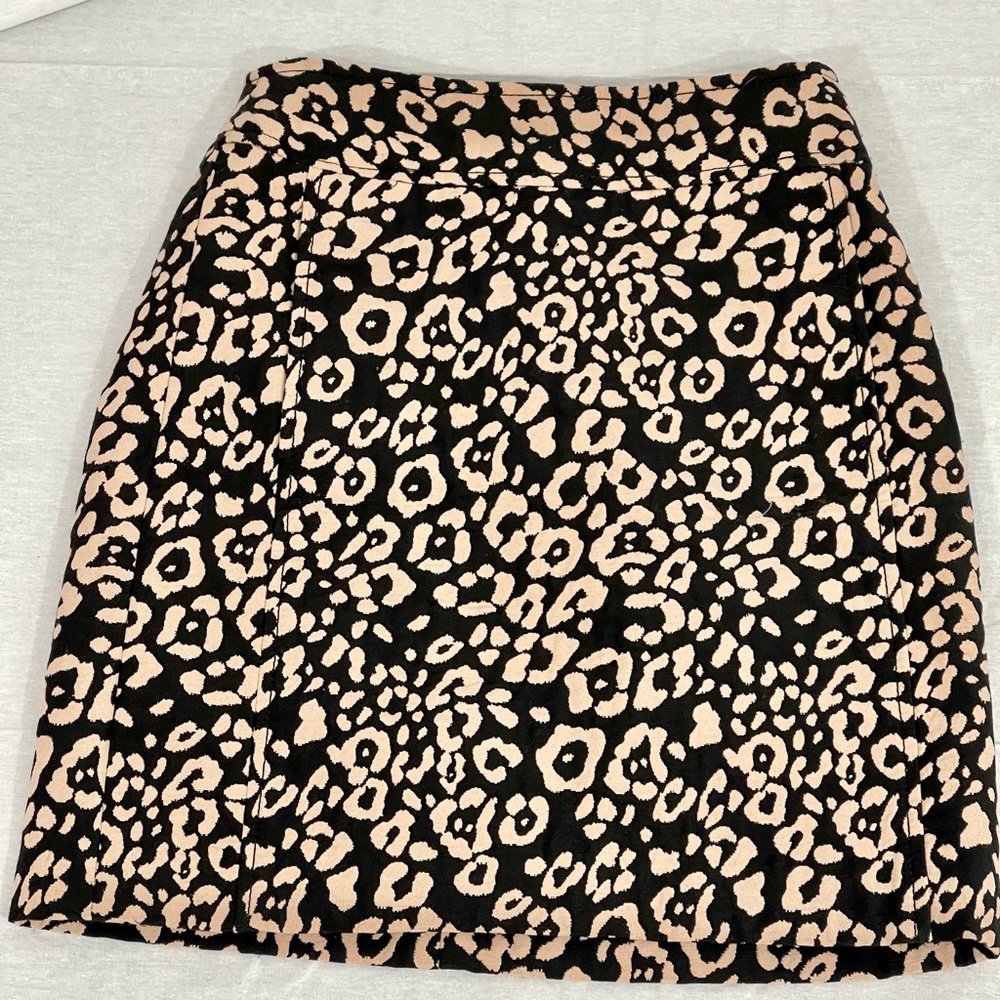 Loft leopard print skirt